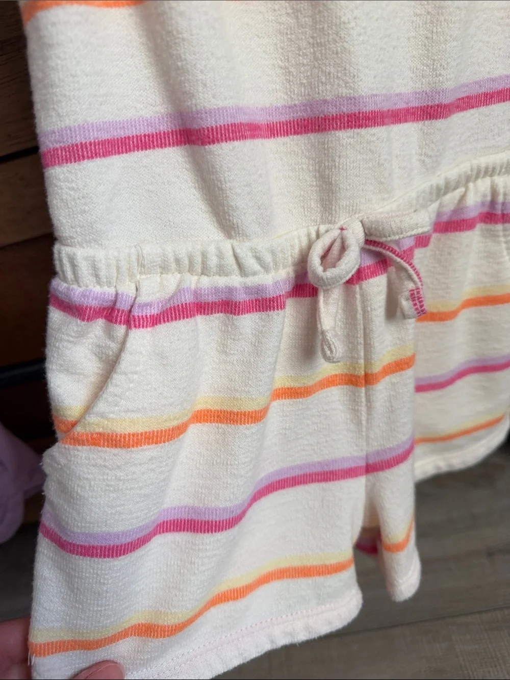 Cat & Jack Terry/Cotton Flutter Sleeve Rompers- Girls 3T